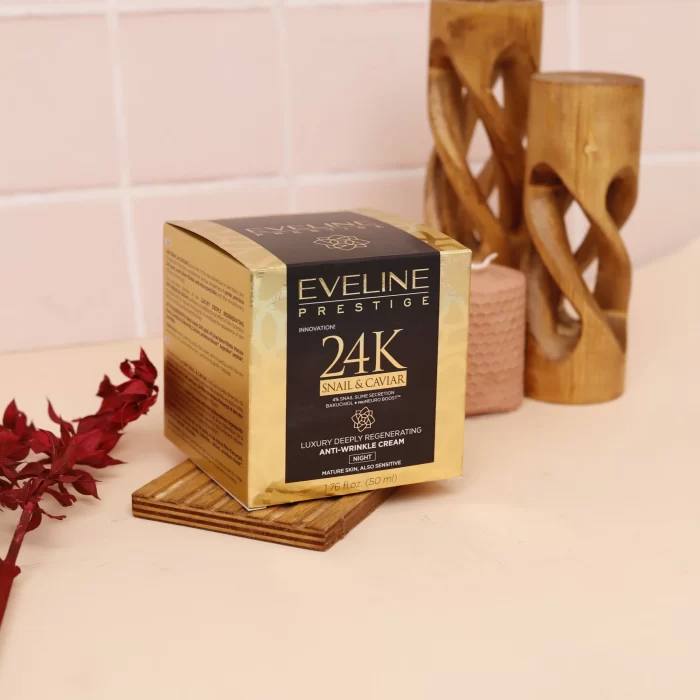کرم شب طلا، حلزون و خاویار اولاین Eveline 24K Snail Caviar - Image 1