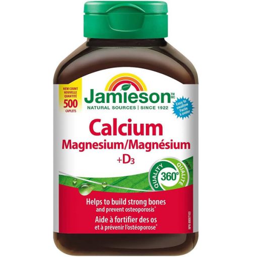 Jamieson-Calcium-Magnesium-1-510x510-1 منیزیم کلسیم و ویتامین D3 جمیسون - تصویر 1