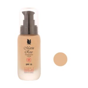 کرم پودر مایع مارین رز SPF15 مدل E شماره 112 مناسب برای انواع پوست حجم 40 میلی‌لیتر