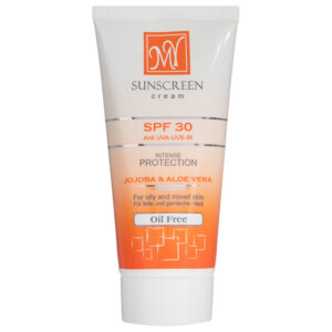 کرم ضدآفتاب بی‌رنگ مای SPF30 مدل Intense Protection، مناسب پوست‌های مختلط و چرب، حجم 50 میلی گرم