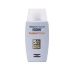 کرم ضد آفتاب بدون رنگ ایزدین SPF 50 مدل فیوژن واتر مناسب انواع  پوست حجم 50 میلی‌لیتر