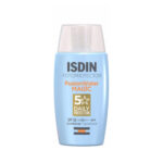 کرم ضد آفتاب بدون رنگ ایزدین SPF 50 مدل water_magic مناسب برای انواع پوست حجم 50 میلی‌لیتر