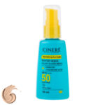 فلوئید ضد آفتاب رنگی لایت رز صورت سینره SPF 50 مدل AQUA ‌محافظ UVA ،UVB و ++++PA مناسب برای انواع پوست حجم 50 میلی‌لیتر