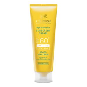 کرم ضدآفتاب بی‌رنگ سینره مدل SPF60 مناسب انواع پوست، حجم 50 میلی‌لیتر