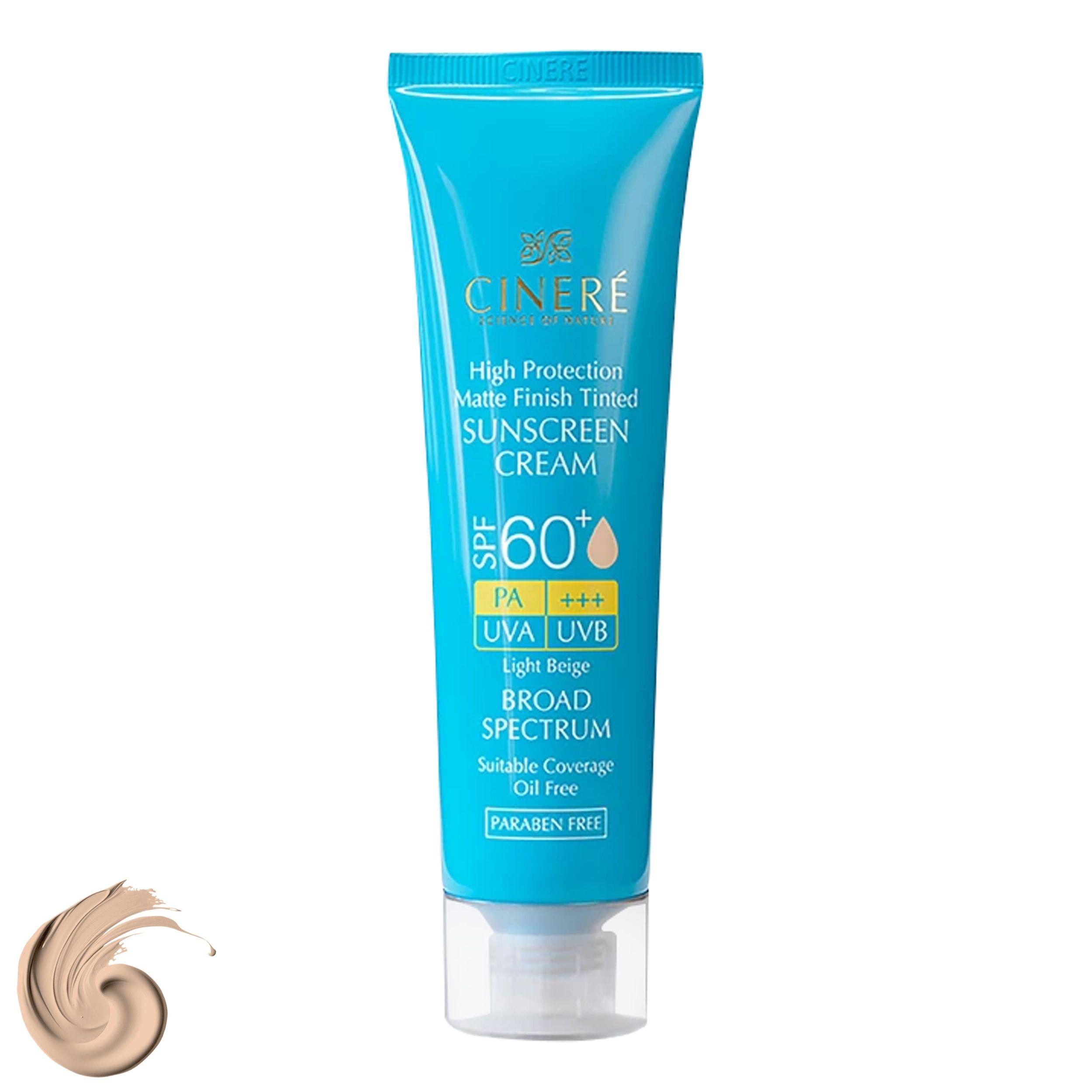 کرم ضدآفتاب رنگی سینره +SPF60 مدل 8411، مناسب پوستهای چرب، حجم 50 میلیلیتر کرم ضدآفتاب رنگی سینره +SPF60 مدل 8411، مناسب پوستهای چرب، حجم 50 میلیلیتر