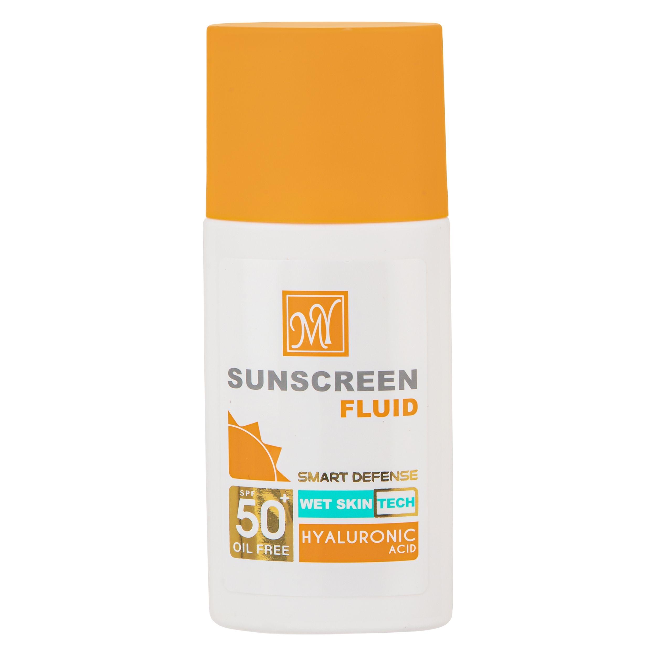 فلوئید ضدآفتاب بیرنگ مای SPF50 مدل Smart Defense مناسب انواع پوست، حجم 50 میلیلیتر فلوئید ضدآفتاب بیرنگ مای SPF50 مدل Smart Defense مناسب انواع پوست، حجم 50 میلیلیتر