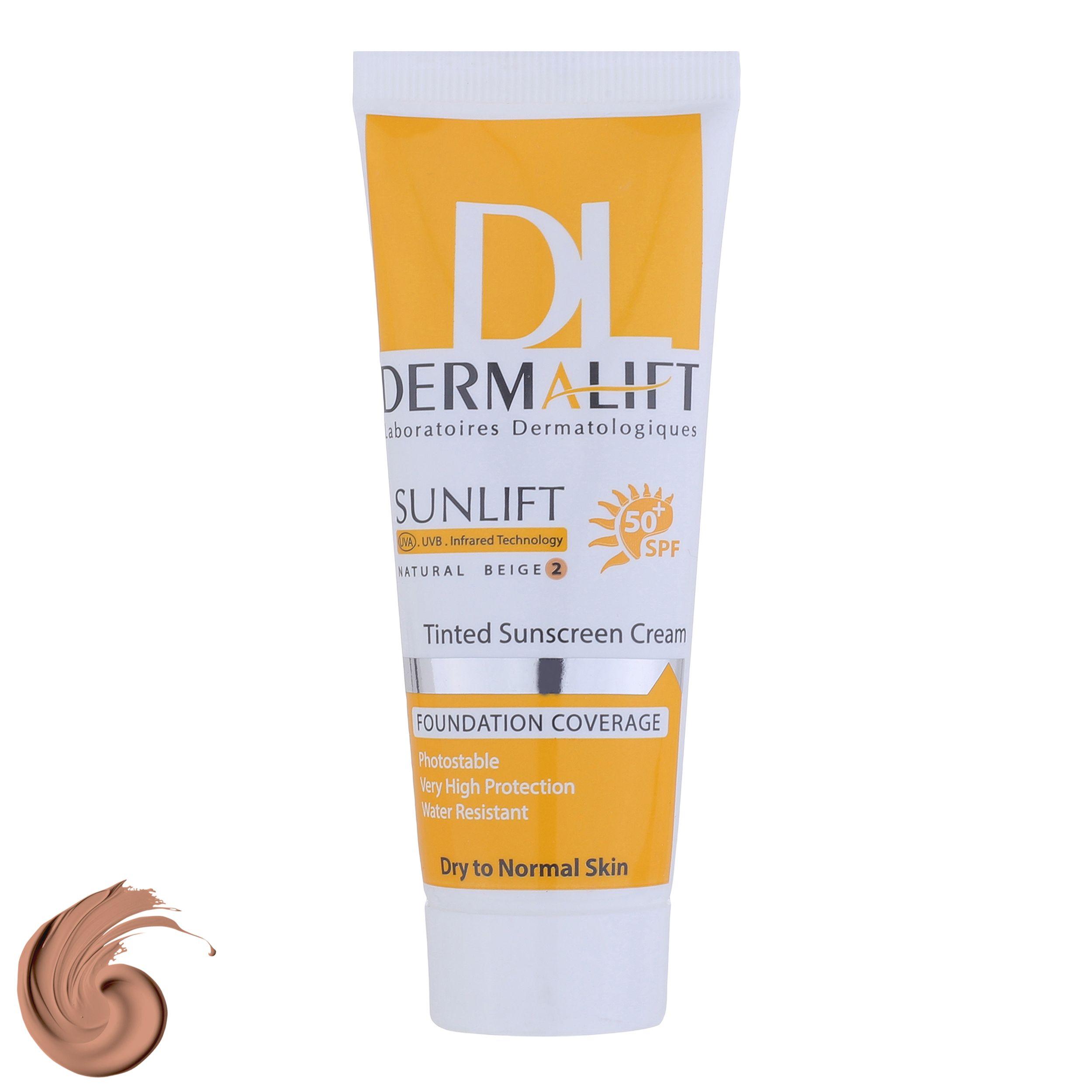 کرم ضدآفتاب درمالیفت مدل SPF50 پوست خشک 2، حجم 40 میلیلیتر کرم ضدآفتاب درمالیفت مدل SPF50 پوست خشک 2، حجم 40 میلیلیتر