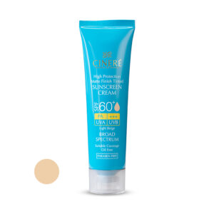 کرم ضدآفتاب رنگی سینره +SPF60 مدل 8411، مناسب پوست‌های چرب، حجم 50 میلی‌لیتر