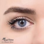 لنز چشم رویال ویژن شماره 41 رنگ آبی اروپایی رگه دار