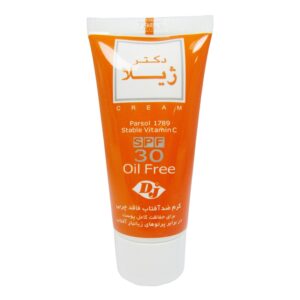 کرم ضد آفتاب رنگی دکتر ژیلا Spf30 مدل Parsol 1789 محافظ UVA ،UVB، ضد پیری، ضد حساسیت، مناسب انواع پوست حجم 30 گرم