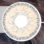 لنز چشم رویال ویژن کد 358 رنگ قهوه ای متوسط دور دار