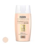 کرم ضدآفتاب رنگی ایزدین SPF50 مدل فیوژن واتر مناسب برای انواع پوست، حجم 50 میلی‌لیتر