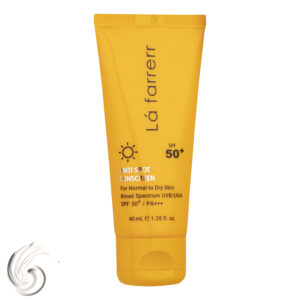 کرم ضدآفتاب و ضدلک بی‌رنگ لافارر مدل SPF50، مناسب پوست‌های خشک و معمولی، حجم 40 میلی‌لیتر بسته 48 عددی