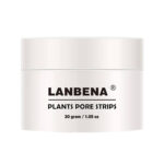 ماسک پاک کننده بینی کرمی لنبنا مدل PLANTS وزن 30 گرم بسته 60 عددی کوچک‌کننده منافذ، رفع جوش سرسیاه، ضد حساسیت و مناسب استفاده روزانه
