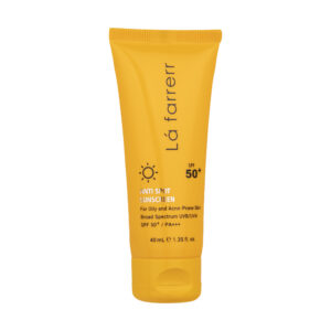 کرم ضدآفتاب و ضدلک بی‌رنگ لافارر مدل SPF50، مناسب پوست‌های چرب، حجم 40 میلی‌لیتر بسته 48 عددی