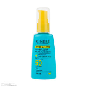 فلوئید ضد آفتاب رنگی لایت رز صورت سینره SPF 50 مدل AQUA ‌محافظ UVA ،UVB و ++++PA مناسب برای انواع پوست حجم 50 میلی‌لیتر
