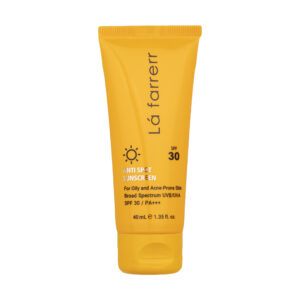 کرم ضدآفتاب و ضدلک بی‌رنگ لافارر مدل SPF30، مناسب پوست‌های چرب، حجم 40 میلی‌لیتر